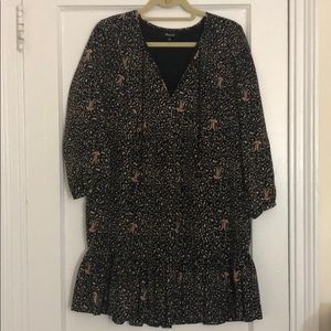 Madewell Printed Ruffle Dress